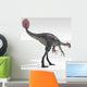Gigantoraptor Dinosaur White Wall Decal Design 2