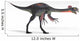 Gigantoraptor Dinosaur White Wall Decal Design 1