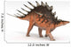 Kentrosaurus Dinosaur White Wall Decal Design 1