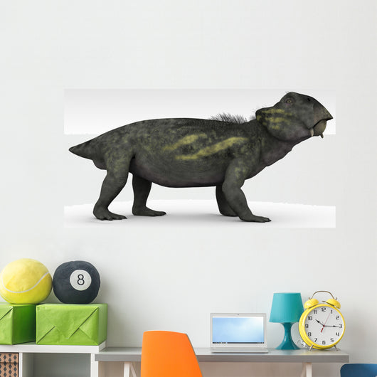 Lystrosaurus Therapsid from Permian Wall Decal Design 1
