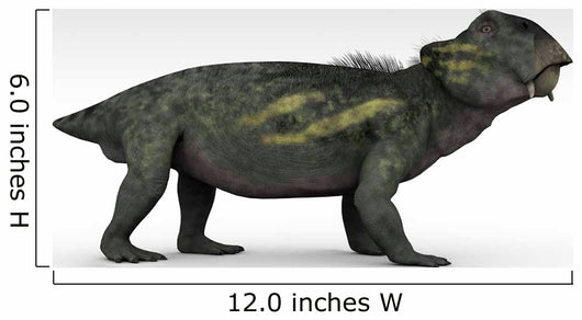 Lystrosaurus Therapsid from Permian Wall Decal Design 1