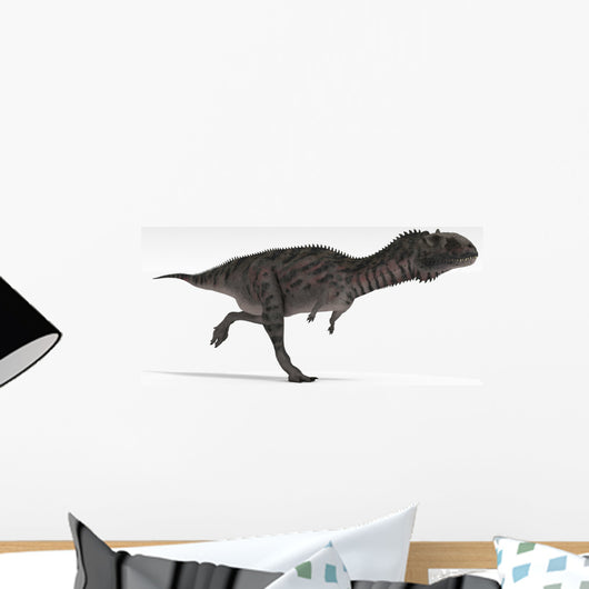 Majungasaurus Dinosaur White Wall Decal Design 5
