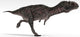 Majungasaurus Dinosaur White Wall Decal Design 5