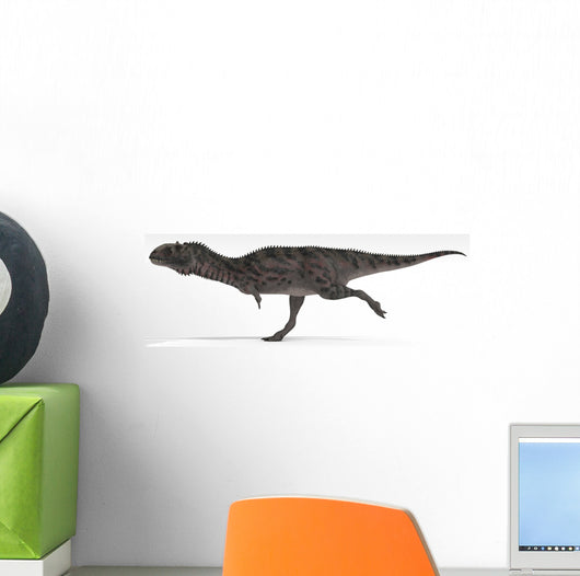 Majungasaurus Dinosaur White Wall Decal Design 4