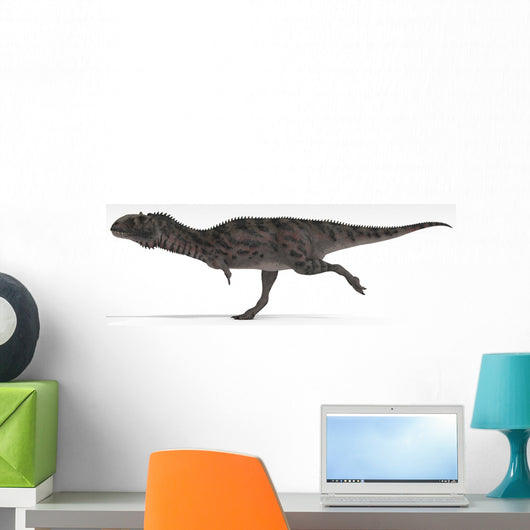 Majungasaurus Dinosaur White Wall Decal Design 4