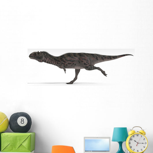 Majungasaurus Dinosaur White Wall Decal Design 4