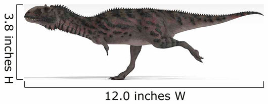 Majungasaurus Dinosaur White Wall Decal Design 4