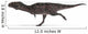 Majungasaurus Dinosaur White Wall Decal Design 4