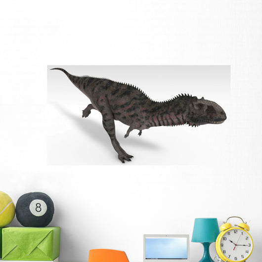 Majungasaurus Dinosaur White Wall Decal Design 1