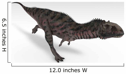 Majungasaurus Dinosaur White Wall Decal Design 1