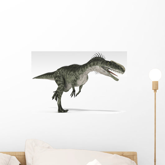Monolophosaurus Dinosaur White Wall Decal Design 3