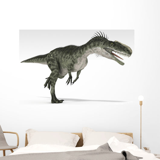 Monolophosaurus Dinosaur White Wall Decal Design 3
