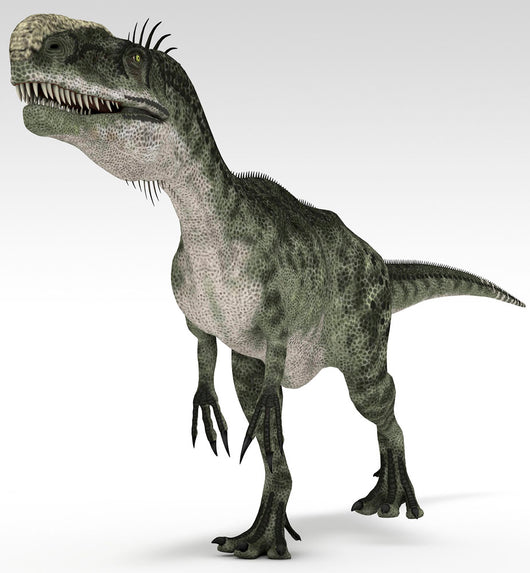 Monolophosaurus Dinosaur White Wall Decal Design 1