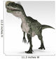 Monolophosaurus Dinosaur White Wall Decal Design 1