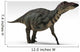Shuangmiaosaurus Dinosaur White Wall Decal Design 2