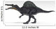 Spinosaurus Dinosaur White Wall Decal Design 3