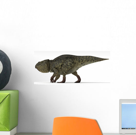 Udanoceratops Dinosaur White Wall Decal Design 1