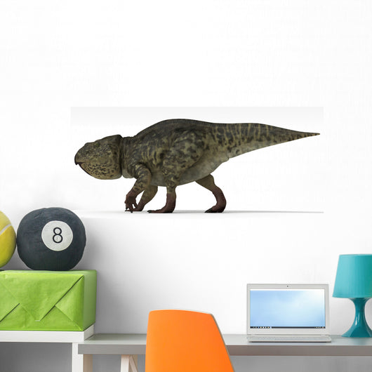 Udanoceratops Dinosaur White Wall Decal Design 1