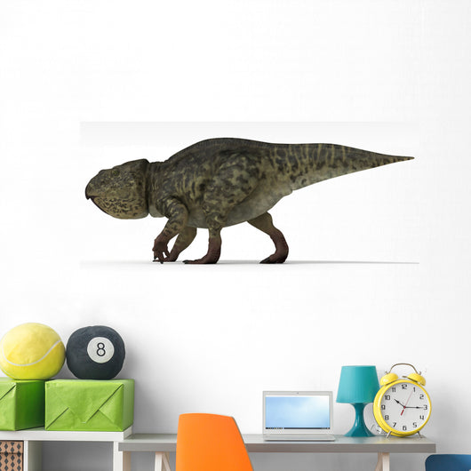 Udanoceratops Dinosaur White Wall Decal Design 1