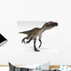 Utahraptor Dinosaur White Wall Decal Design 4