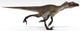 Utahraptor Dinosaur White Wall Decal Design 3