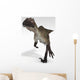 Utahraptor Dinosaur White Wall Decal Design 1