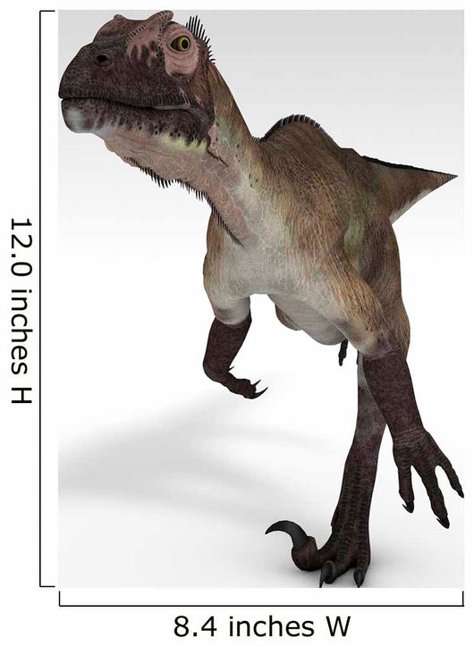 Utahraptor Dinosaur White Wall Decal Design 1