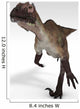 Utahraptor Dinosaur White Wall Decal Design 1