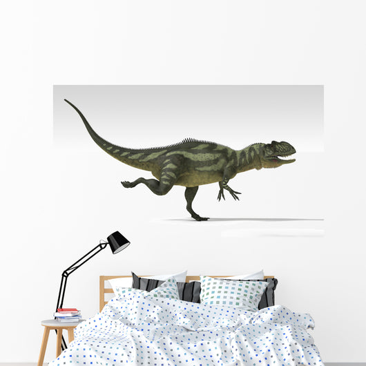 Yangchuanosaurus Dinosaur White Wall Decal Design 2
