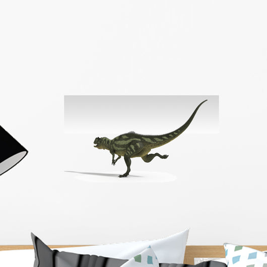 Yangchuanosaurus Dinosaur White Wall Decal Design 1
