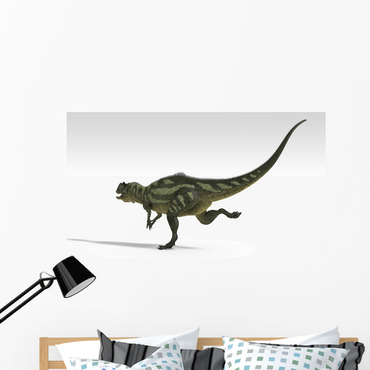 Yangchuanosaurus Dinosaur White Wall Decal Design 1