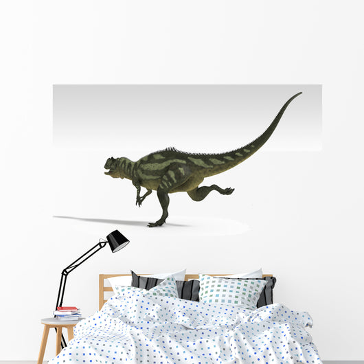 Yangchuanosaurus Dinosaur White Wall Decal Design 1