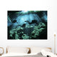 Diver Enters Cavern System Wall Decal