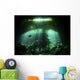 Diver Garden Eden Cenote Wall Decal