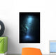 Scuba Diver Descends into Wall Decal