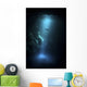 Scuba Diver Descends into Wall Decal