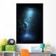 Scuba Diver Descends into Wall Decal