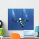 Technical Divers Ascend near Wall Decal