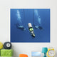 Technical Divers Ascend near Wall Decal
