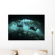 Two Divers Silhouetted Light Wall Decal
