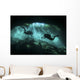 Two Divers Silhouetted Light Wall Decal