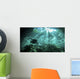 Diver Passes through Light Wall Decal