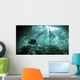 Diver Passes through Light Wall Decal