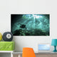 Diver Passes through Light Wall Decal