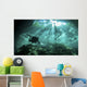 Diver Passes through Light Wall Decal
