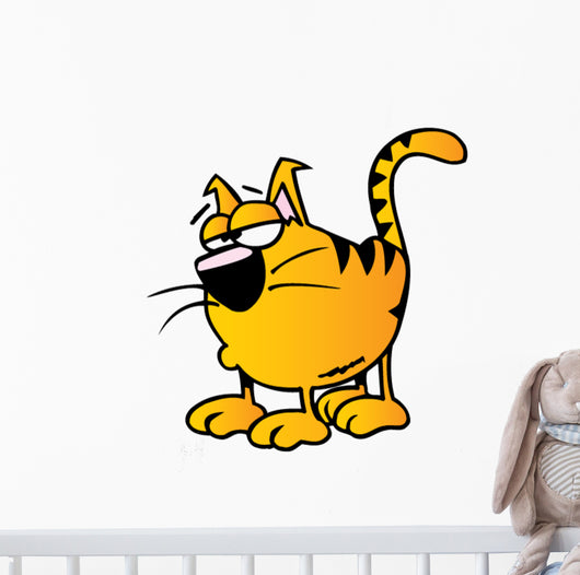 Cartoon Kitty Wall Decal