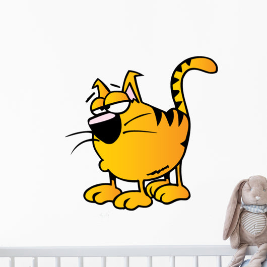 Cartoon Kitty Wall Decal