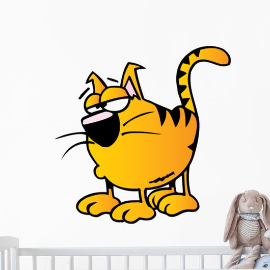Cartoon Kitty Wall Decal