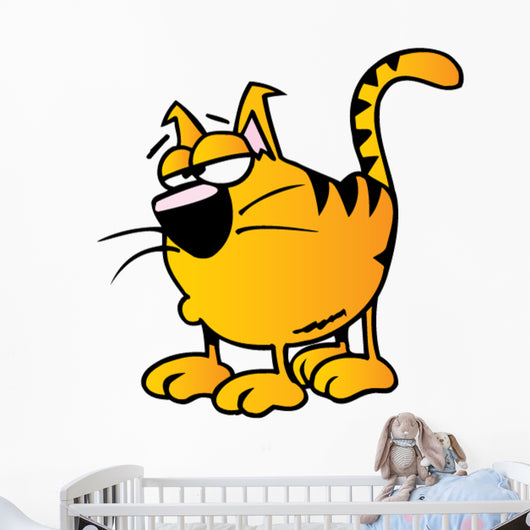 Cartoon Kitty Wall Decal