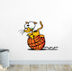 Cartoon Kitty W Ball Wall Decal